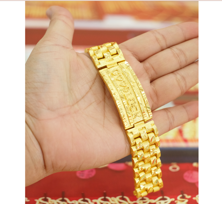 สร้อยข้อมือแกะลายgoodluck 4 บาท รหัส 1142