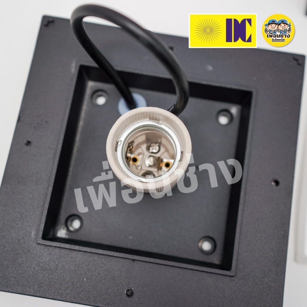 ยี่ห้อ DC รุ่น DCO-6011 โคมไฟหัวเสา ใช้กับหลอดขั้ว E27 โคมติดเสา ไฟภายนอก โคมไฟ กันน้ำ IP54 **เฉพาะโคมไฟ**