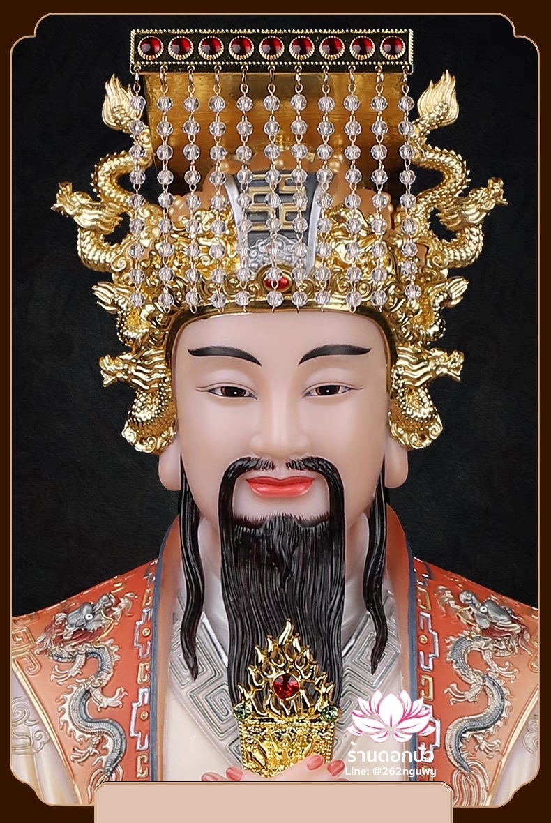 เง็กเซียนฮ่องเต้ หยกอ๋องส่องเต่ และ พระนางซีหวังหมู่ กิมบ้อเนี่ยเนี้ย งานหินอ่อนคุณภาพสูง ขนาด 12/16/19/26 นิ้ว