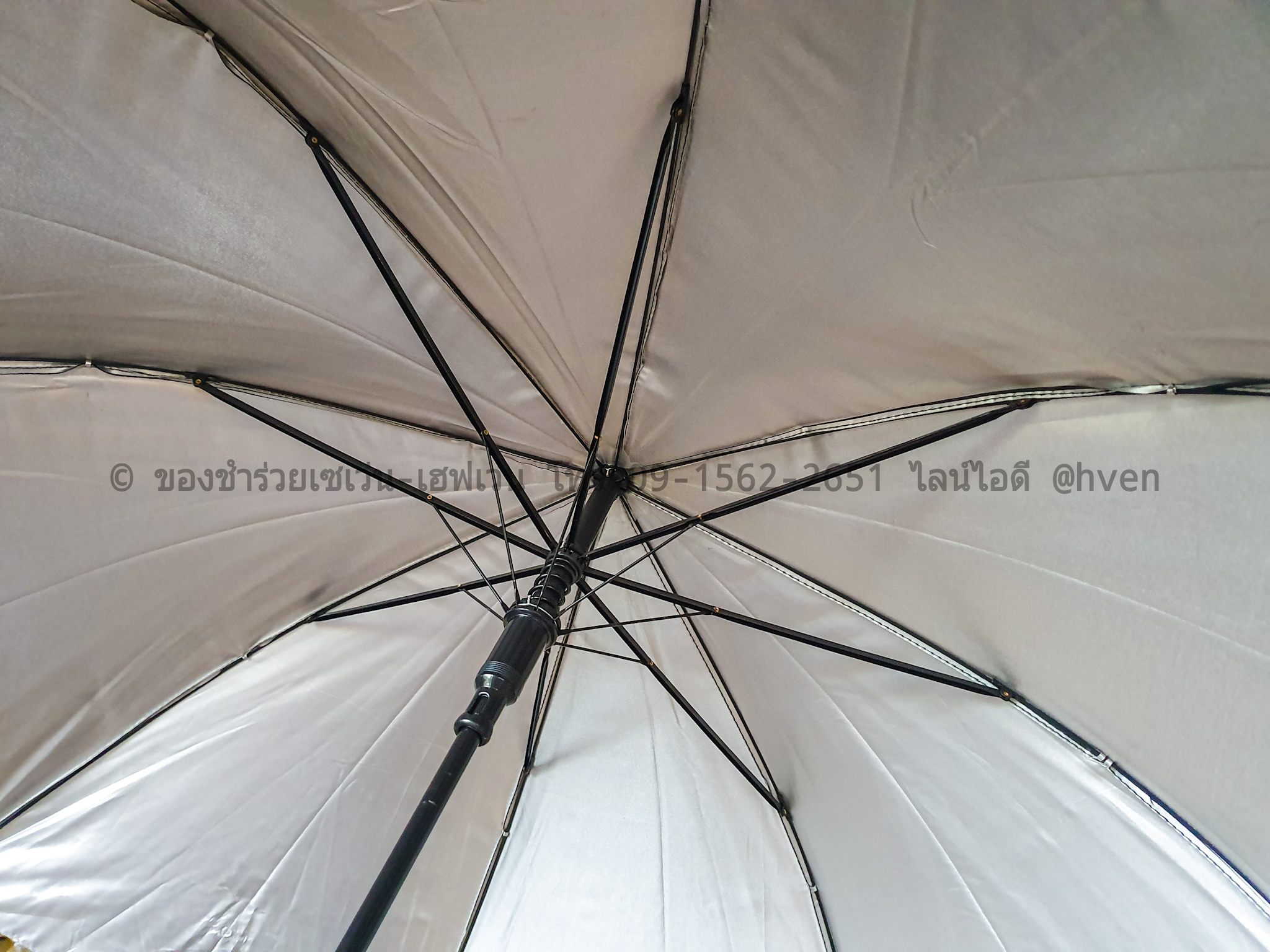 ของชำร่วยงานศพ ร่มสีดำตอนเดียว 22 นิ้ว UV