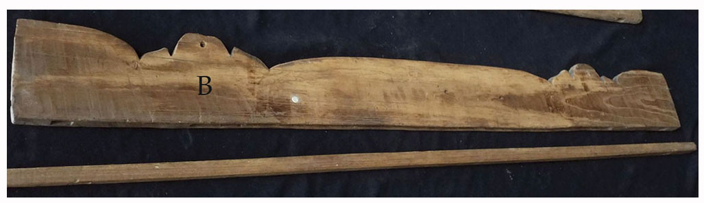 กรอบ(ฟืม)ทอผ้า:B ไม้สัก งานเก่า