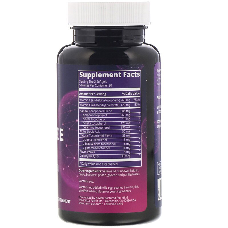 วิตามินอี, MRM Complete Vitamin E