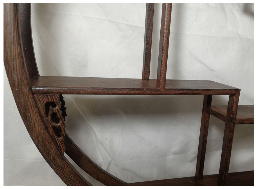 ชั้นวางของตั้งโชว์สไตล์จีน -ทรงกลม 50cm