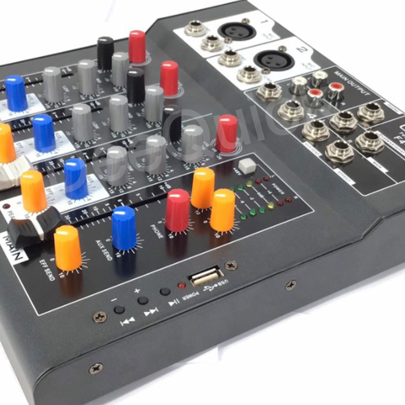 มิกเซอร์ CEFLAR F4 V2 เครื่องผสมสัญญาณเสียงแบบ 4 Channel