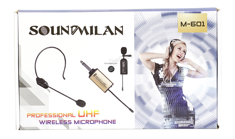 ไมค์โครโฟนไร้สาย หนีบปกเสื้อ SOUNDMILAN M-601