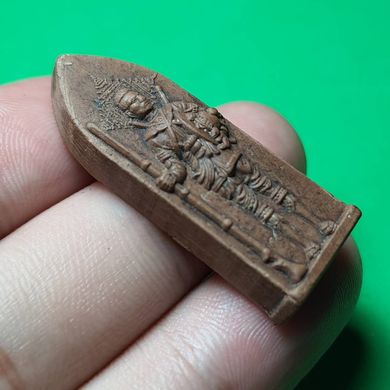 พระเครื่อง พระนเรศวร รางปืน เนื้อมวลสาร รุ่น กฤษฏาภินิหาร สีน้ำตาล พระแท้ พระนเรศวรแท้ พระนเรศวรขิงแท้ พระเครื่อง