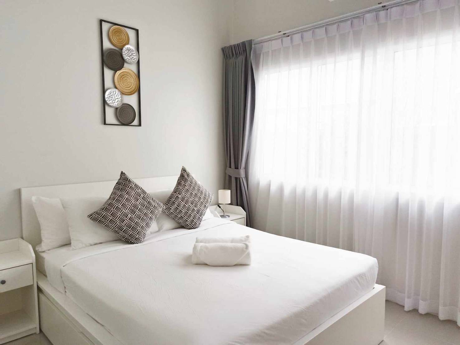 For Rent : Cherngtalay, One-story semi-detached house, 2 Bedrooms 2 Bathrooms