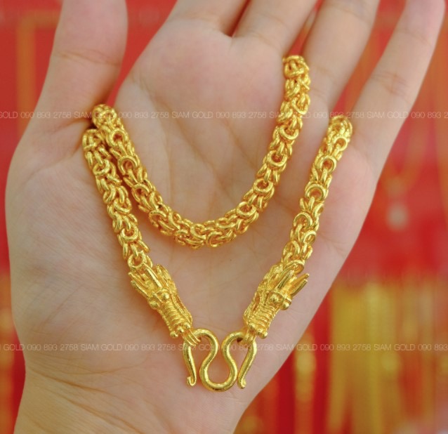 สร้อยคอ ลายตาไก่หัวจรวดมังกร 4 บ.