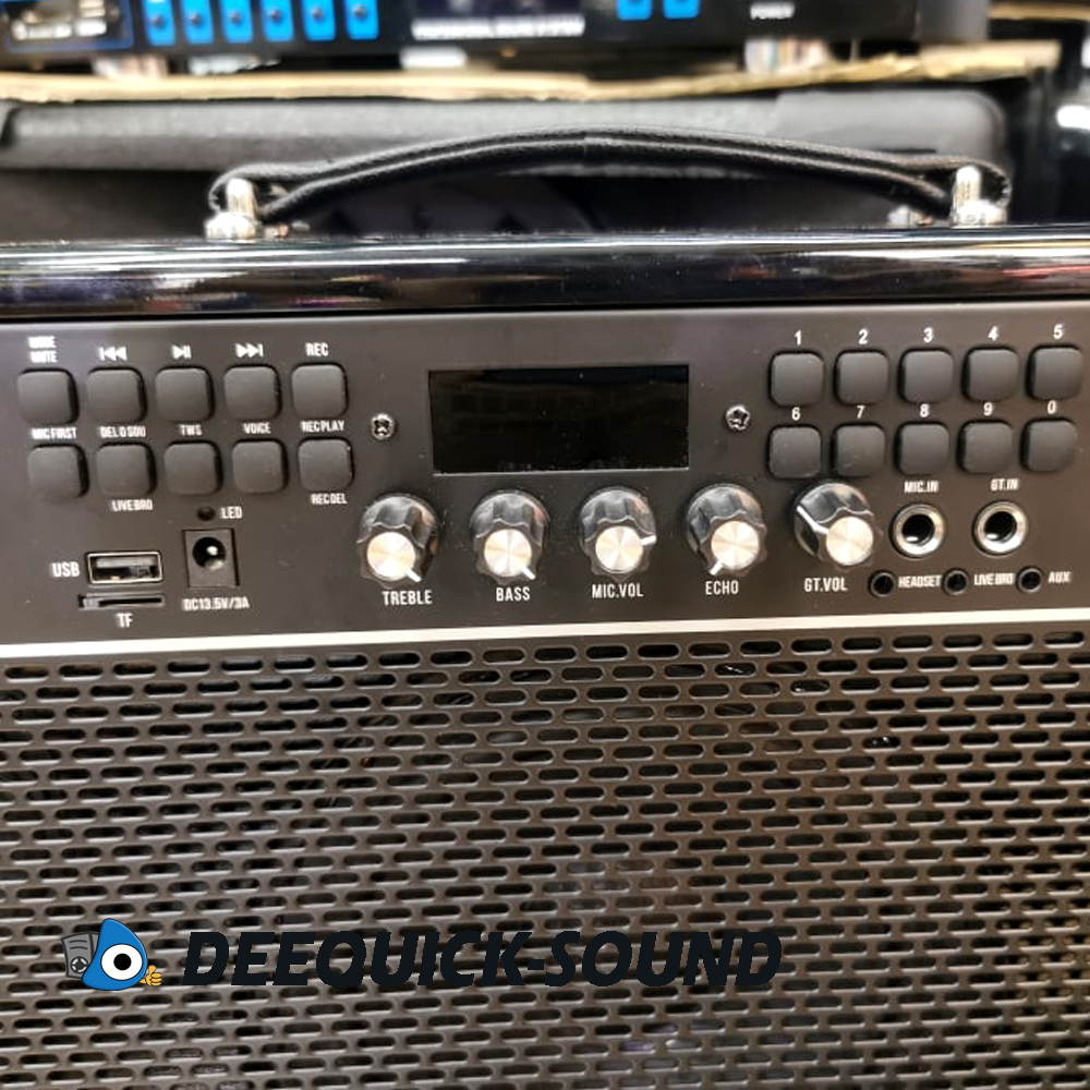 Soundmilan ML-Q1 G1 ลำโพงกีตาร์ ลำโพงบลูทูธ ลำโพงช่วยสอน ตู้ลำโพง ลำโพงบลูทูธไร้สาย ฟรีไมค์ลอย UHF2ตัว