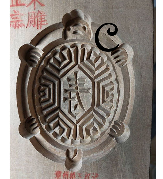 พิมพ์ขนมเต่า พิมพ์อังกู๊ พิมพ์ไม้เคาะ พิมพ์ขนมรูปเต่า พิมพ์ขนมไหว้เจ้า-BPT025-