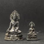 พระกริ่ง-พระชัยวัฒน์ "พุทธศิริราช 84 ปี" โรงพยาบาลศิริราช พ.ศ.2517 เนื้อนวะโลหะ(ในหลวง ร.9 เสด็จเททอง)