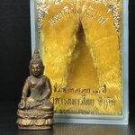 พระกริ่งไพรีพินาศ วัดบวรนิเวศ ปี2530 เนื้อทองผสม ที่ระลึกครบรอบ30ปี ธนาคารทหารไทย (มีส่วนผสมของชนวนเก่าของไพรีพินาศรุ่นแรก)อานุภาพยิ่งใหญ่ กำราบศัตรูพ่ายสิ้น พระไพรีพินาศ