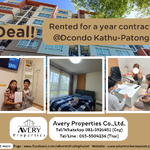 Deal! Rented for a year contract @Dcondo Kathu-Patong.