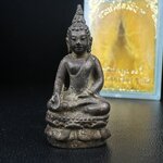 พระกริ่งไพรีพินาศ วัดบวรนิเวศ ปี2530 เนื้อทองผสม ที่ระลึกครบรอบ30ปี ธนาคารทหารไทย (มีส่วนผสมของชนวนเก่าของไพรีพินาศรุ่นแรก)อานุภาพยิ่งใหญ่ กำราบศัตรูพ่ายสิ้น พระไพรีพินาศ