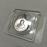 เหรียญพระมหาชนก พิมพ์เล็ก เนื้อเงิน ปี2542 พร้อมหนังสือสภาพสวยครบชุด