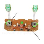 แผงวงจรรีโมทคันสีดำ-เขียว : 593