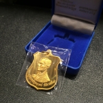 เหรียญมิ่งมหามงคล เฉลิมพระชนมพรรษา 6 รอบในหลวง ปี 2542 เนื้อทองทิพย์ สภาพสวยดุจทองคำพร้อมกล่อง