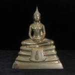 พระบูชาพระพุทธโสธร ภปร. รุ่นย้อนยุค ปี2539 กาญจนาภิเษกครองราชสมบัติครบ 50ปี หน้าตัก 5นิ้ว หมายเลข02058