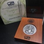 เหรียญพระพิฆเนศวร 65 ปี คณะจิตรกรรม มหาวิทยาลัยศิลปากร ปี2551 เนื้อเงินรมดำ ขนาด 28 มม. (ผลิตแบบ HandMade จากประเทศเยอรมนี)1 ใน 1000 เหรียญ