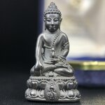 พระกริ่งนวปทุม ภปร. วัดปทุมวนาราม ปี 2535 เนื้อนวโลหะ(เข้มขลัง สวย งดงาม) ขนาดสูง 3.7 ซม. พร้อมกล่องพิเศษบรรจุเดิมครบสมบูรณ์ (ในหลวงรัชกาลที่9เสด็จเททอง)(1ใน3000องค์)นิยมหายาก