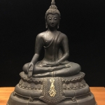 พระพุทธรูปบูชา ภปร วัดบวรนิเวศวิหาร ปี2508 บล็อกสามขา หน้าตัก5นิ้ว(ที่สุดของพระบูชา ภปร วัดบวร)