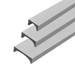 บัวผนัง ไม่มีร่อง 10x300x5.0 ซม.สีซีเมนต์