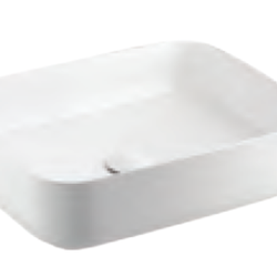 C00126#MWH อ่างล้างหน้า รุ่น เคลียรร์ ชนิดวางบนเคาน์เตอร์ สีขาวด้าน