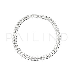 สร้อยข้อมือเลสเงินแท้ 925 Unisex ชุบเงิน