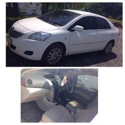 For Rent : Toyota Vios White color