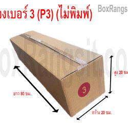 กล่องไปรษณีย์ เบอร์ P3 (3) ไม่พิมพ์