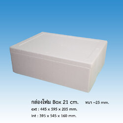 กล่องโฟม Box 21 cm.
