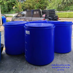 ถังเก็บน้ำปากกว้าง 500 ลิตร สีน้ำเงิน
