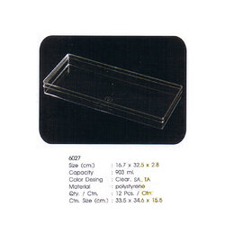 กล่องเหลี่ยมใส 6027