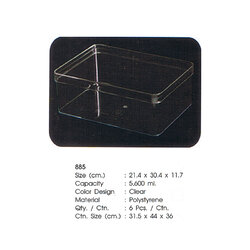 กล่องเหลี่ยมใส 885