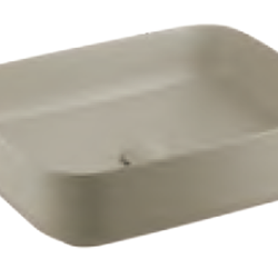 C00126#LB อ่างล้างหน้า รุ่น เคลียรร์ ชนิดวางบนเคาน์เตอร์ สีเบจอ่อน