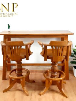 โต๊ะบาร์+เก้าอี้บาร์หมุนได้ 360 องศา