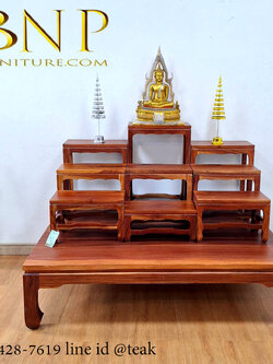 โต๊ะหมู่ 9 หน้า 9 นิ้ว ไม้ประดู่