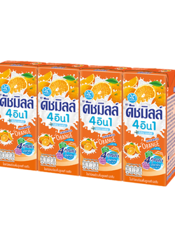 ดัชมิลล์ รสส้ม UHT 180 มล. (4กล่อง/แพ็ค)