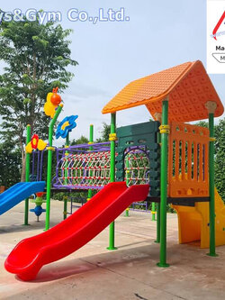 MiT-โรงงานผลิตเครื่องเล่นสนามกลางแจ้ง-อุปกรณ์สนามเด็กเล่นชุดบ้านสดใส