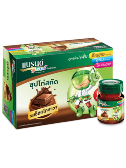 แบรนด์จูเนียร์ อัลฟ่าพลัส ซุปไก่สกัด รสช็อกโกลาวา 42 มล. (12ขวด/แพ็ค)