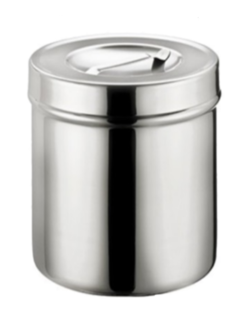 Magnate กล่องสำลีสแตนเลสพร้อมฝา 4x5 นิ้ว