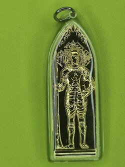 พระเครื่อง พระนเรศวร รางปืน เนื้อทองแดง ชุบทอง เลี่ยมกรอบ รุ่น กฤษฏาภินิหาร พระแท้ พระนเรศวรแท้ พระนเรศวรขิงแท้ พระเครื่อง