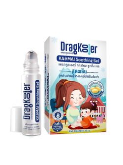Dragkooler ลูกกลิ้ง แดรกคูลเลอร์ กาวไหม ซูทติ้งเจล สูตรเย็น 10g.