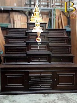 โต๊ะหมู่โมเดิร์นไม้สัก ขนาดใหญ่