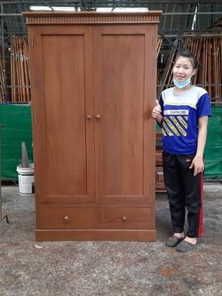 ตู้เสื้อผ้า ตู้เสื้อผ้า รุ่นลอนฟูกโบราณ