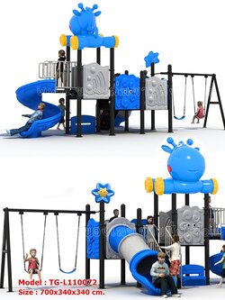 เครื่องเล่นสนามกลางแจ้ง ฮิปโปโปเตมัส