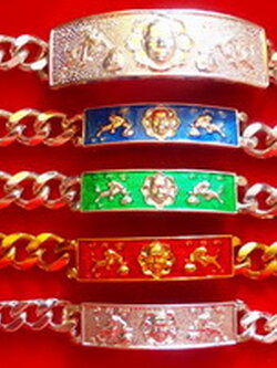 เลสข้อมือเสือนอนกิน (เนื้อเงินแท้) พิธีใหญ่ วัดเขาลังพัฒนา เสริมบารมี โชคลาภ