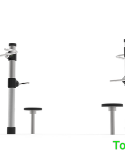 เครื่องออกกำลังกายกลางแจ้ง - อุปกรณ์บริหารเอวแบบยืนและแบบนั่ง