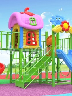 เครื่องเล่นสนามกลางแจ้ง ชุดบ้านการ์ตูน Cartoon House Series