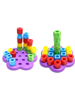 ของเล่นเด็ก ตัวต่อคอนโดฐานดอกไม้